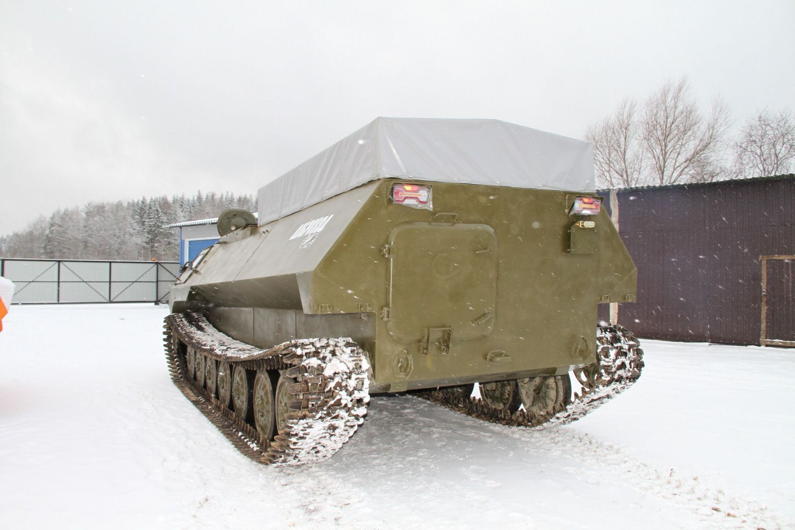 Вездеход ТГМ-2 (МТЛБУ) с краново-манипуляторной установкой