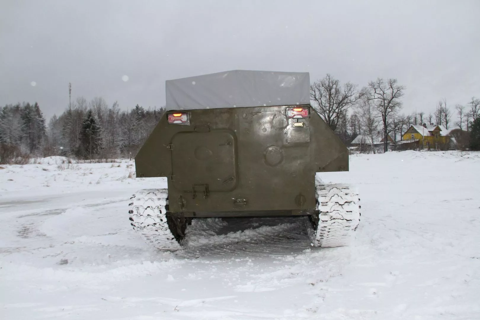 Вездеход ТГМ-2 (МТЛБУ) с краново-манипуляторной установкой