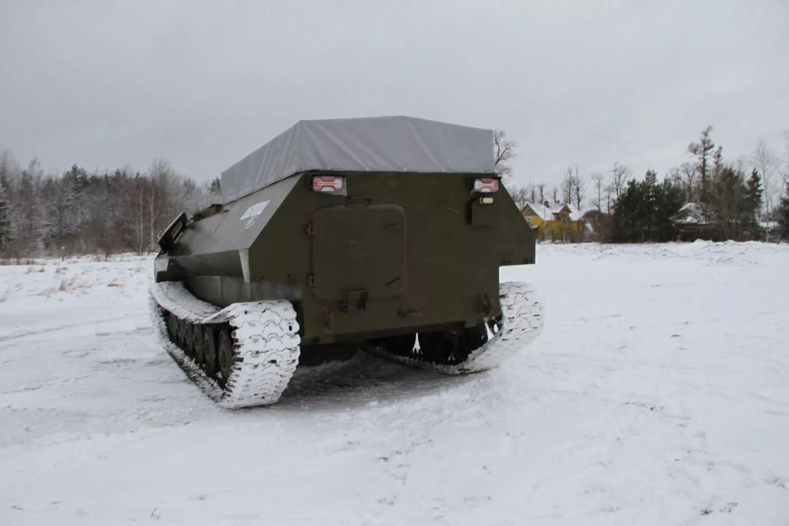 Вездеход ТГМ-2 (МТЛБУ) с краново-манипуляторной установкой